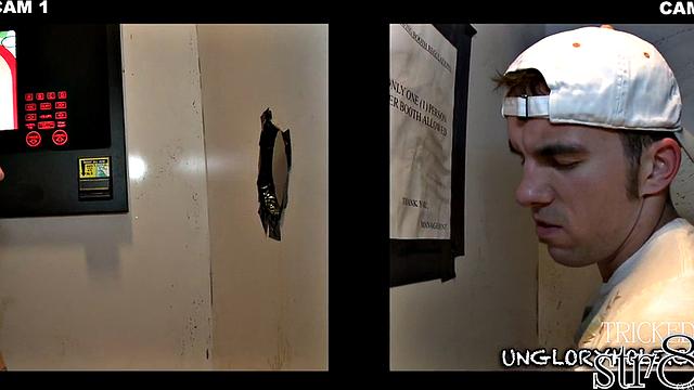 Gay gloryhole fooling naive straight