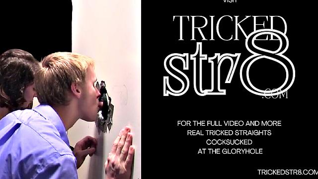Gay gloryhole fooling naive straight