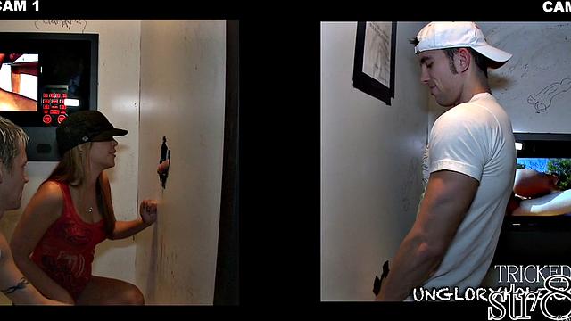 Gay gloryhole fooling naive straight