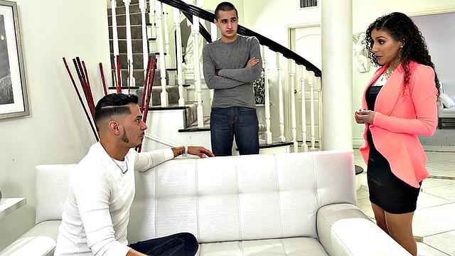 Dirty bisexuals fuck a perverted slut in threesome sex