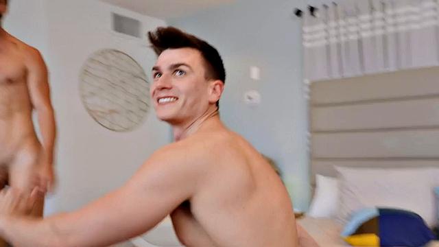 Dirty jock smashed by thick white cock in tight butt