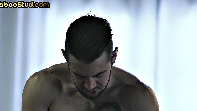 Dominant stepbro fucks bottoms asshole at home