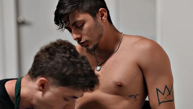 Sexy nympho guy fucked in asshole by straight fucker