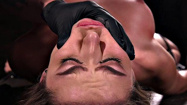 BDSM babe gets pussytoyed with dildo and Hitachi