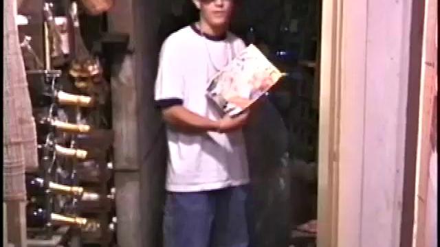 Young Dakota takes us into a wine cellar, promising he's going to get off. During this solo session, Dakota uses quite a bit of spit to polish the head of his cock.