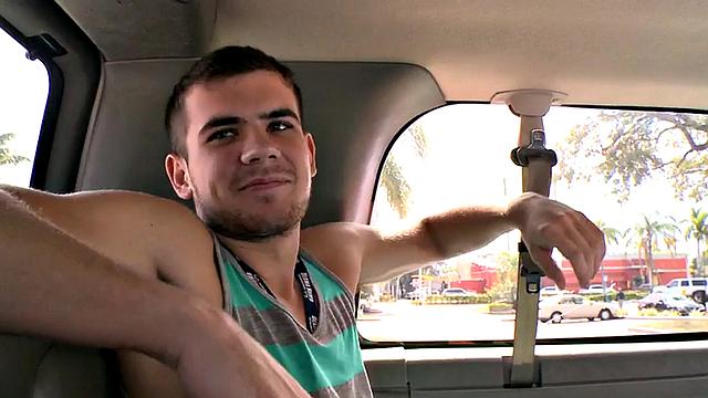 Fooled blindfolded barebacking gay after blowjob