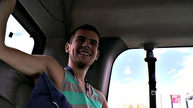 Fooled blindfolded barebacking gay after blowjob