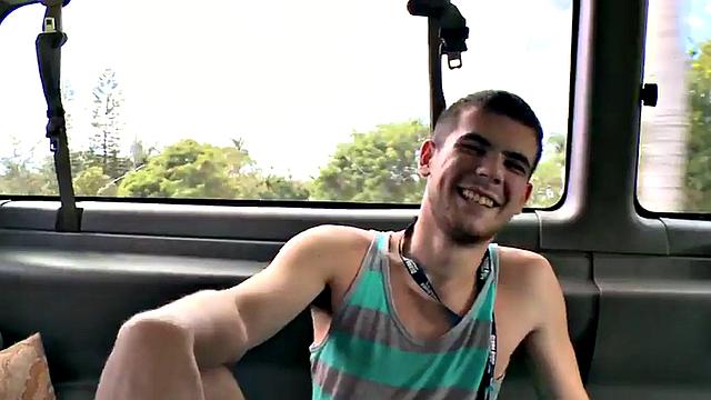 Fooled blindfolded barebacking gay after blowjob