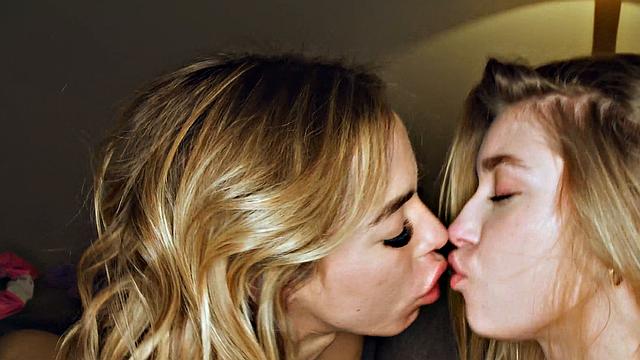 Two magnificent platinum-blonde lesbos share strong ejaculations with hitachi - love super hardcore porn!