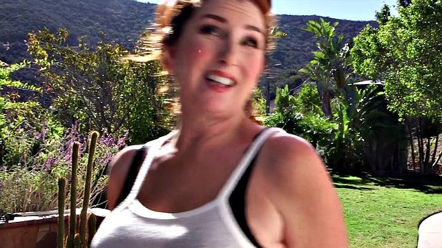 Maria Fawndeli gets wet