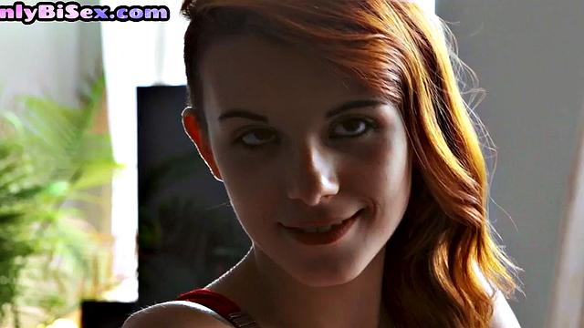 Bisexual dudes love in threesome with redhead bae