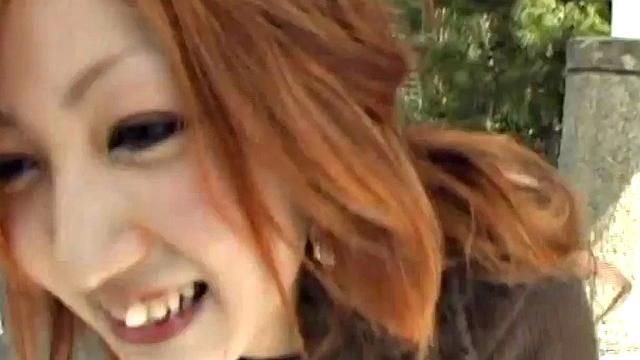 Dick sucking asian slut ravaged outdoors