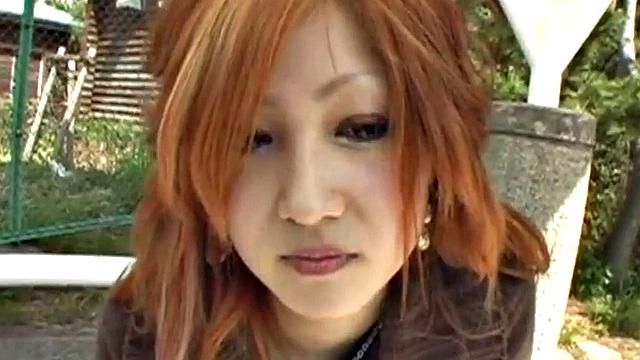 Dick sucking asian slut ravaged outdoors