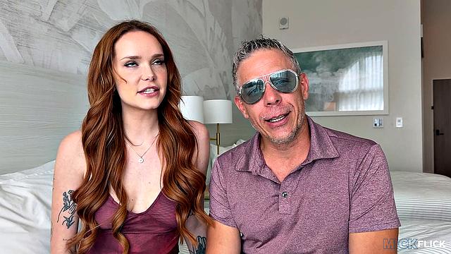 Chloe Foxxe takes Mick Blue's cock and rides it hard
