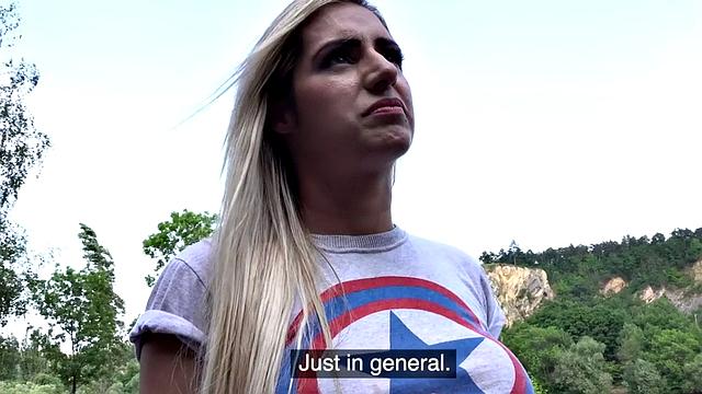 Real amateur pickedup outdoor ravaged