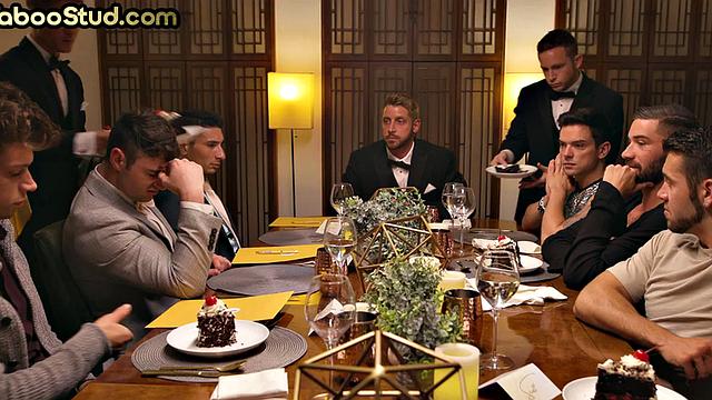 Bizarre athletic jocks and studs enjoy family orgy