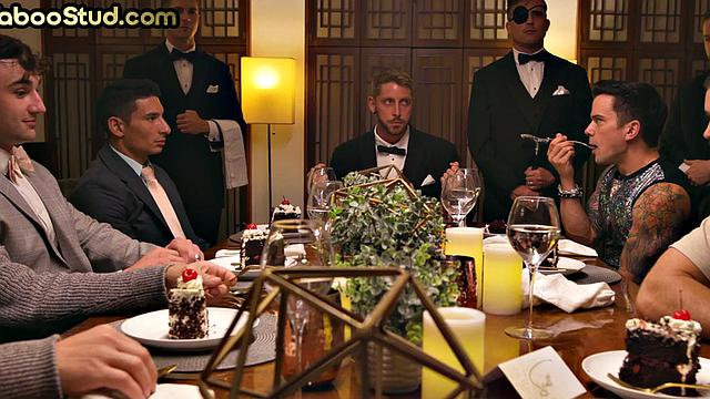 Bizarre athletic jocks and studs enjoy family orgy