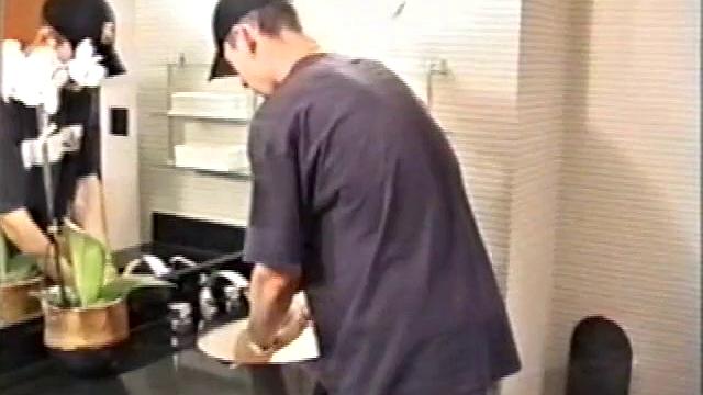 At first we watch shirtless Adam do some skateboarding tricks. Then, when he gets really horny, the young man skates off to a public restroom where he jerks off in one of the big stalls.