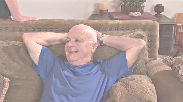 Husband watches wife take a huge cock