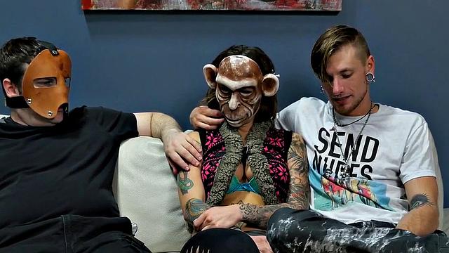 Suspended anal sex slave in assylum