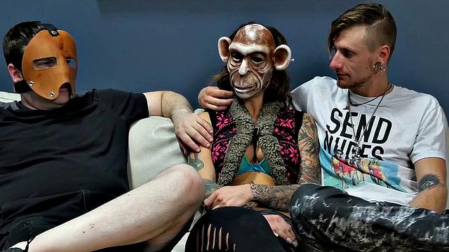 Suspended anal sex slave in assylum