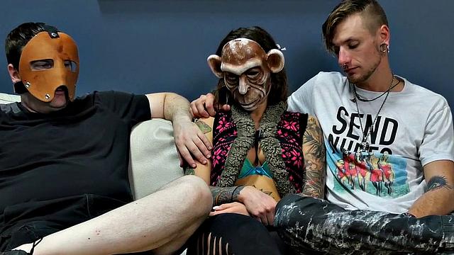 Suspended anal sex slave in assylum