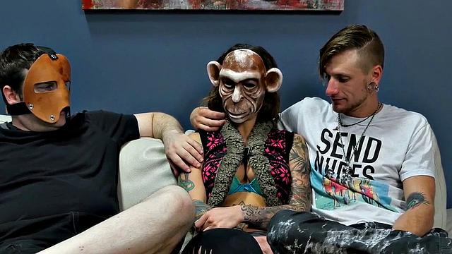 Suspended anal sex slave in assylum