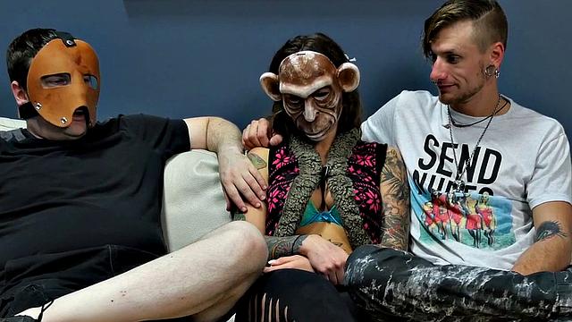 Suspended anal sex slave in assylum