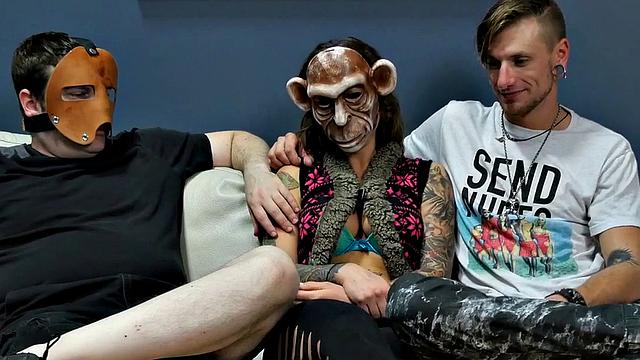 Suspended anal sex slave in assylum