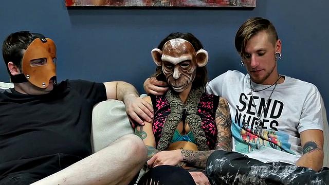 Suspended anal sex slave in assylum