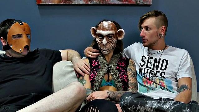 Suspended anal sex slave in assylum