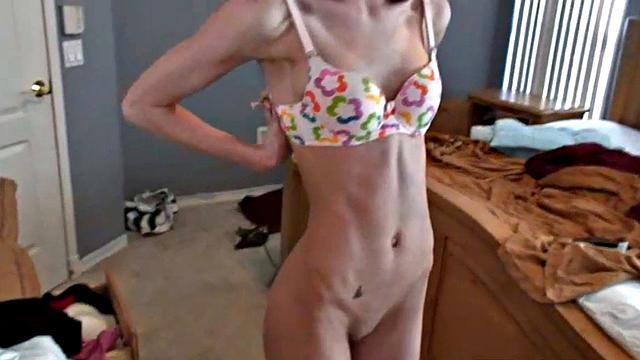 Hot BrookeSkye wearing sexy clothes showing tits