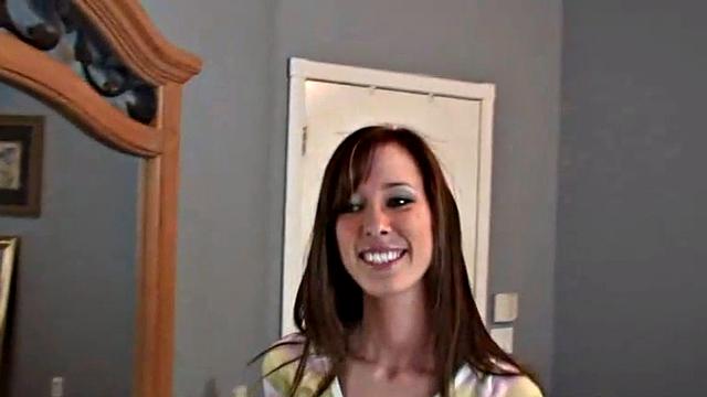 Hot BrookeSkye wearing sexy clothes showing tits