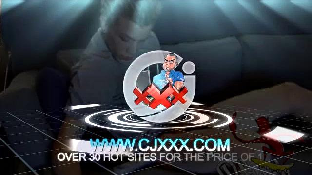 Shane relaxes on the sofa, while watching a porn video and gets totally into himself. He works his lubed up cock with determination and pumps out a big cum gusher.