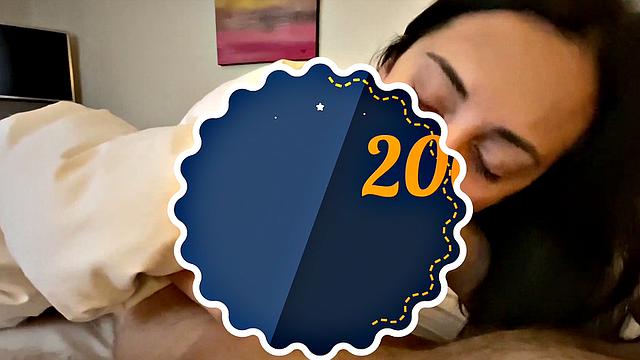 Brunette Hotel Blowjob