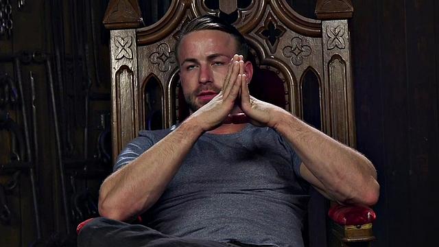 Strapon sissy tormented in femdom 3way by latex MILFS