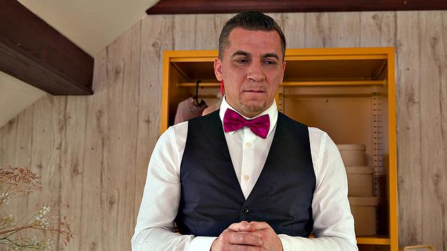 Big-titted MILF fucked by her lover