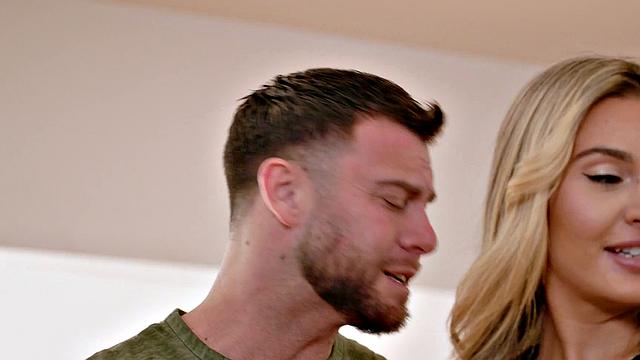 NURU MASSAGE - Stunning Blonde Ella Reese Gets Her Pussy Fucked Hard Trying Nuru With Her BF