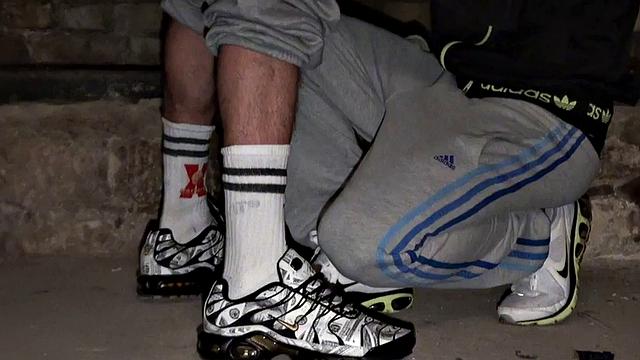 Real amateur stud fucked in basement anal action