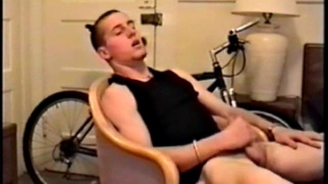 Adam reveals toned skater boy body and kicks back for a much needed jerk off. He wraps his fist around his limp meat, strokes, and fingers his ass to get fully hard.