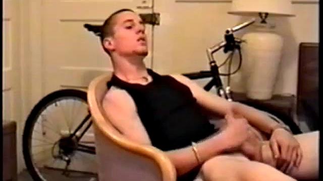 Adam reveals toned skater boy body and kicks back for a much needed jerk off. He wraps his fist around his limp meat, strokes, and fingers his ass to get fully hard.