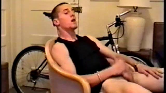 Adam reveals toned skater boy body and kicks back for a much needed jerk off. He wraps his fist around his limp meat, strokes, and fingers his ass to get fully hard.