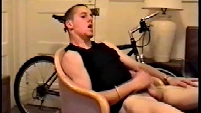 Adam reveals toned skater boy body and kicks back for a much needed jerk off. He wraps his fist around his limp meat, strokes, and fingers his ass to get fully hard.