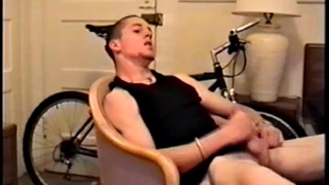 Adam reveals toned skater boy body and kicks back for a much needed jerk off. He wraps his fist around his limp meat, strokes, and fingers his ass to get fully hard.