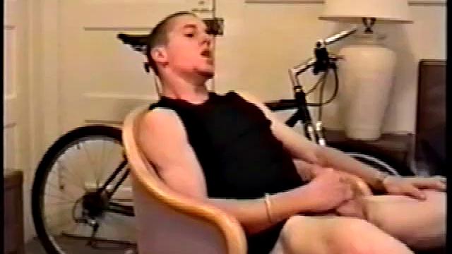 Adam reveals toned skater boy body and kicks back for a much needed jerk off. He wraps his fist around his limp meat, strokes, and fingers his ass to get fully hard.