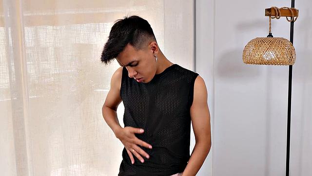 Gay Latino David Cameron Jerking Off Audition