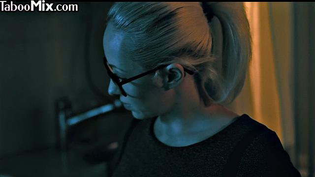 Horny big-titted babe solo pussy-fingering