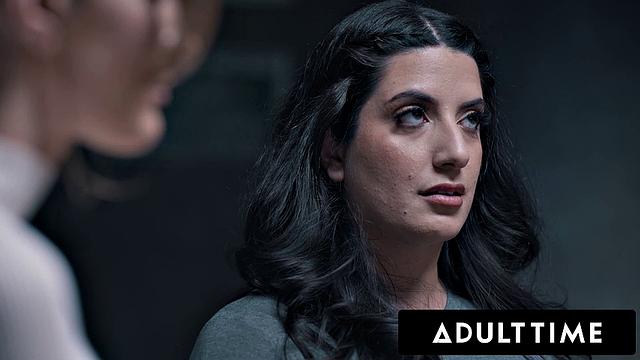 ADULT TIME - Sex Addict Kenna James Soaks Strangers With SQUIRTING ORGASM!ROUGH THREESOME!