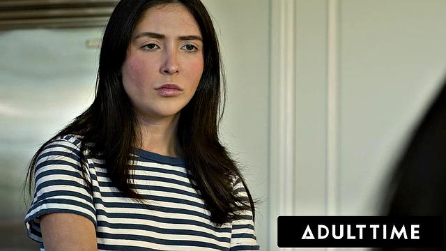 ADULT TIME - Sex Addict Kenna James Soaks Strangers With SQUIRTING ORGASM!ROUGH THREESOME!