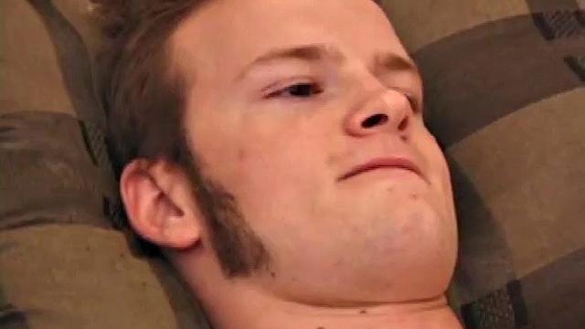 Horny Lex Python works his cock and lubes up before stripping. As he beats off, Lex shows us his ass and flips his legs over his head, exploding a cum load onto his face.